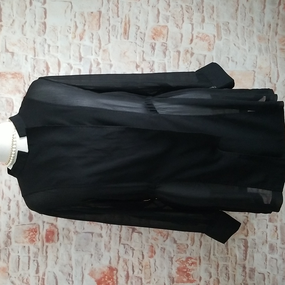 New p Luca Sheer Zip Front Jacket
